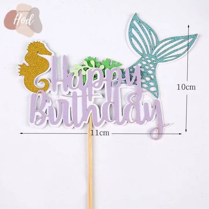 Topper%20HBD%20Mermaid%20Tail%20Karton%20/%20Tulisan%20Happy%20Birthday%20Ekor%20Duyung%20Hiasan%20Kue%20Ulang%20Tahun%20Tema%20Laut%20-%20Image%203