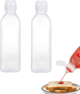 300ml/500ml Oil Bottle Kitchen Spray Bottle Condiment Squeeze Bottles Cooking Baking Hot Sauces BBQ