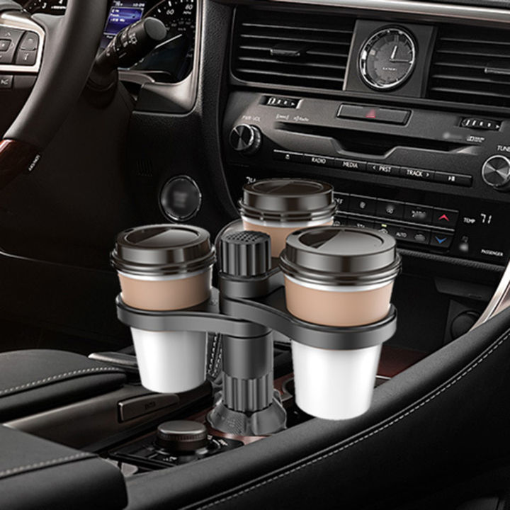LULU Water Cup Organizer Foldable Car Cup Holder Expander Universal 3 Slot Organizer for Suv Truck Auto Multifunctional Beverage Drink Water Bottle Storage Rack Lazada Singapore