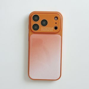Cute Gradient Glitter Bling iPhone 14 15 16 17 Pro Max Case Large Window Auto Focus Camera Lens Protector Soft Shockproof Phone Cover Pastel Rainbow Drip Glitter Aesthetic Phone Case Trendy Kawaii Phone Accessories For Women