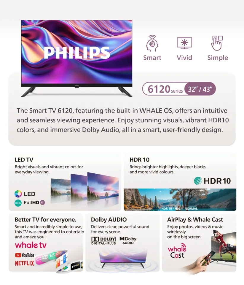 Mediacorp Drama Mewatch 2025 NEW LAUNCH ONLINE EXCLUSIVE MODEL PHILIPS  SMART HD LED 32