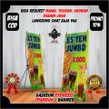 ( BISA COD ) Banner Berdiri Jualan Es Teh Jumbo Spanduk Banner Backdrop Ukuran 60x160cm Es Teh Jumbo Viral. 