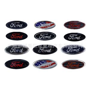15x6cm 11.5x4.5cm biểu tượng cho Ford Ecosport FIESTA MONDEO tập trung lưới tản nhiệt phía trước Logo cốp sau nhãn dán dạng bảng cờ nước Mỹ mui xe dấu hiệu