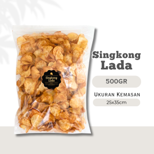 [DELISH SNACKS] Keripik Singkong Lada (Grosir) 250gr 500gr 1 KG / Snack Cemilan Grosiran Kiloan