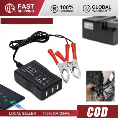 COD Charger USB 3 Port DC ke Aki Motor - Casan Universal untuk HP iPad & Handphone