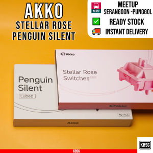 Akko Stellar Rose / Penguin Silent Switch for Mechanical Keyboard Lubed / Stock