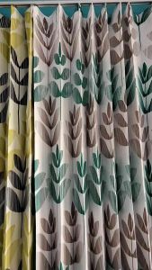 Gorden bridal Amanda blackout motif daun gorden import 1jendela dan pintu gorden rumah