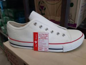รองเท้าผ้าใบMashare รุ่นq191 สีครีม ไชส 37-45 ส่งพร้อมกล่อง