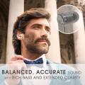 SoundMAGIC E11C Wired Earbuds With Microphone HiFi Stereo Earphones Noise Isolating in Ear Headphones Powerful Bass Tangle Free Cord Gunmetal Black. 