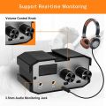 Comica CVM-AX1 DSLR Audio Adapter, Microphone Audio Mixer Adapter with Real-time Monitoring, Dual Channels 3.5mm Port Camera Mixer for Canon Nikon So-ny Panasonic DSLR Camera Camcorders. 