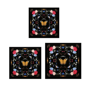 Mystical Butterfly And Flower Tarots Reading Cloth Divination Table Cover for Tabletop Gaming and Entertainment