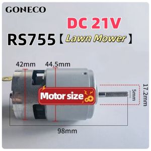 Goneco Lawn Mower Cordless Power Tool Original Heavy Duty Cordless Portable Electric replace lawn mower head with RS755 motor