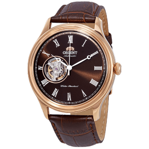 Đồng hồ cơ nam Orient Watch Caballero FAG0000 máy automatic tích cót tự động và lên cót tay dự trữ năng lượng chống nước 5 ATM mặt kính cường lực chống xước dây da đeo tay cao cấp chính hãng