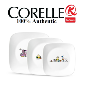 CORELLE Square Dinnerware 3 Piece Set Snoopy The Home