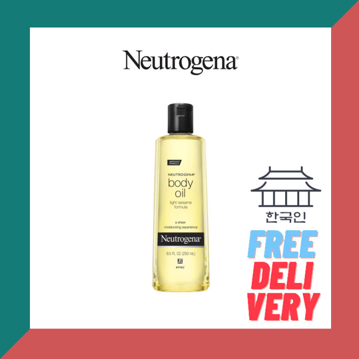 [Neutrogena] Sesame Body Oil 250mL With Freebie and Stock Ready Lazada
