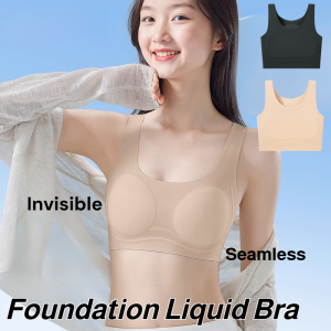 Foundation Liquid Bra Large Size Bra Seamless Beauty Back Vest Wireless Thin Bra Invisible Bra Make Big Chest Look Small Chest Binder Full Cup Womens Underwear