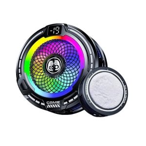 FS18 Mobile Phone Cooler 30W AI Smart Temperature Control TEC Semiconductor Cooling Fan Radiator with RGB Light for IOS Android2026