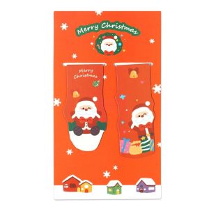 2ชิ้น/เซ็ตเด็กสีสันสุขสันต์วันคริสต์มาสขนาดเล็กที่คั่นหนังสือแม่เหล็กการ์ตูนหมีตุ๊กตาหิมะหนังสือรูปแบบคลิปหนีบหน้าอุปกรณ์สำนักงานโรงเรียนของขวัญ