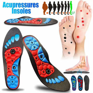 New Good Plantar Acupoint Massage Insoles Men Women Magnetic Therapy Massage Insole Arch Support Orthopedic Shoe Pads 2Pcs/4Pcs h260528