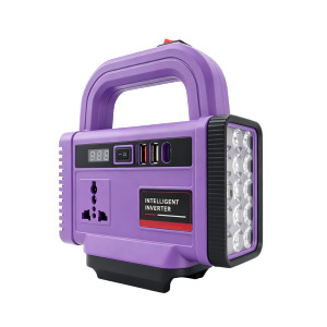 Lithium Battery Powered Intelligent Inverter with Outdoor Work Light & Multi Charging Ports