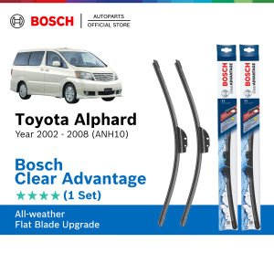 Bosch Clear Advantage U Hook Wiper Set for Toyota Alphard ANH10 (28"+14")