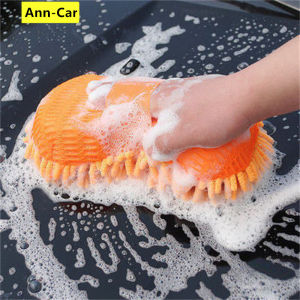 Ann-Car Car Wash Microfiber Chenille Brush Sponge for Vehicle Care