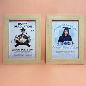BINGKAI WISUDA CUSTOM FOTO 5R HADIAH [ ANANDARU GIFT] WISUDA GIFT GRADUATION KADO