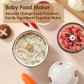 Baby Food Maker - Baby Food Processor Baby Food Blender for Baby Food, Fruit, Vegatable, Meat, Baby Food Puree Maker Make Fresh and Nutritious Meals for Your Little One (White), 300ml. 