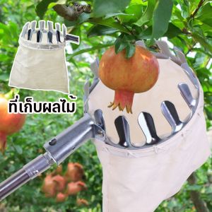 【Familiars】COD ตะกร้อสอยผลไม้ ที่เก็บผลไม้ แบบเหล็ก ที่เก็บผลไม้ พร้อมถุงเก็บ ป้องกันผล อุปกรณ์สอยผลไม้ เส้นผ่าศูนย์กลาง16ซม