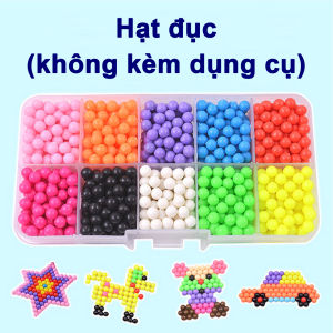 Hạt đậu thần kì nhiều màu sắc Baby-S Bộ đồ chơi xếp hình hạt nhựa sáng tạo rèn luyện tư duy cho bé – SDC013