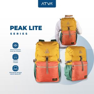 ATVA Wanderer Tas Ransel Pria Daily Backpack Laptop 16 inch Tas Backpack Outdoor Tas Sekolah Kuliah Peak Lite Series Amber