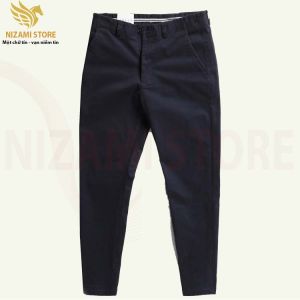 Quần Kaki Nam Màu Xanh Than Cao Cấp Quần kaki dáng đứng Hàn Quốc chất vải cotton co giãn