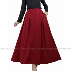 Rok Wanita Panjang Bahan Jersey By Daawam