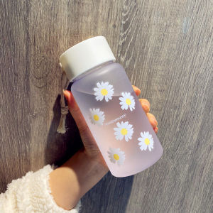 New Little Daisy 500ML Water Drinking Bottles Japanese Original Portable Drinking Tumbler Safety PP Material Cute Plastic Frosted Tea Cups