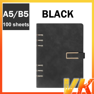 VK A5/B5 Refillable Notebook Loose-leaf Binder Ultra Thick Notepad Leather Cover Stationery Gift School Supplies