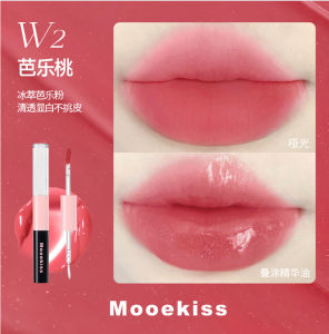 Mooekiss Mukechi Dual-Head Lip Mud Dual-Effect Essence Lip Mud Lip Glaze Lip Oil Lipstick Non-Stick Cup Mirror Water Gloss nes 334