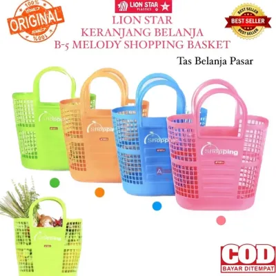 ( BISA COD ) PROMO LION STAR B-5 MELODY KERANJANG BELANJA / SHOPPING BASKET / KERANJANG BELANJA PASAR / TAS KERANJANG PASAR / TAS PENYIMPANAN BARANG / TAS PASAR