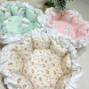 Christmas Gift Halloween Hot miniso Four Seasons Breathable Pet Pad Lace Kawaii Cinnamoroll Cartoon Cute Resistant To Dirt Keep Warm Soft Cat Kennel New
