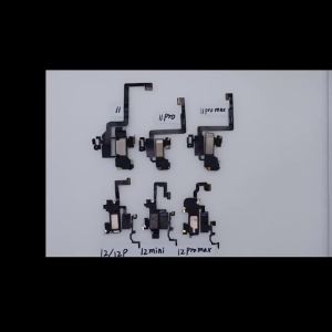 1pcs Earpiece Flex Cable for iPhone 12 Pro Max 11 X XR XS Top Front Ear Speaker Sensor Proximity Small Headset Fix Face ID Parts