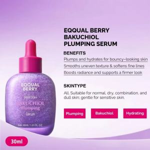 [EQQUALBERRY] Bakuchiol Plumping Serum (30ml)– Pore and Wrinkle Minimizer Retinol Alternative Elasticity
