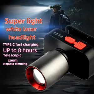 Rechargeable headlight long life bright long-range Telescopic Zoomable Waterproof Outdoor Flashlight