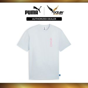 PUMA x PLAYSTATION Male Elevated Tee (Silver Mist) 62469442