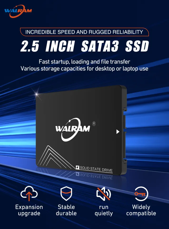 WALRAM Sata3 128GB 240GB 256GB SSD Hard Drive Disk 120GB 480GB