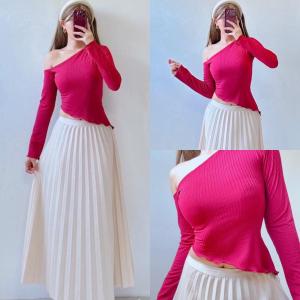 Sunny&Co Long Sleeve Asymmetrical Top For Women
