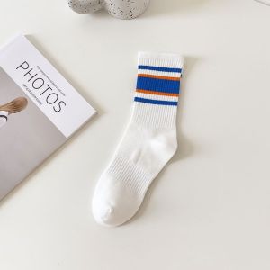 🔥One shoes🔥ถุงเท้ากีฬาลายทางสำหรับผู้หญิง ผ้าฝ้ายแท้ นุ่มสบายผิว ราคาถูก