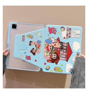 เคสiPadหมุน 360°Gen11 Air7 Air6 11 ที่ใส่ปากกา เครยอนชินจัง เคส iPad Gen10 Air5 Gen9 MINI7 Air6/7 13 Pro13 2024