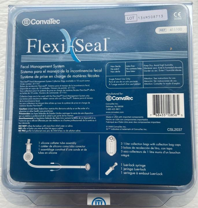 ConvaTec 411100 - FLEXI SEAL FMS KIT (1S) | Lazada