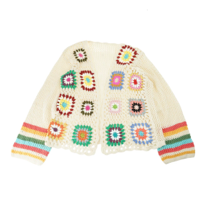 Phụ Nữ Của dài tay mùa hè Cardigan chạm khoét Crochet dệt kim Áo len cardigan Bìa up Mở Phía Trước Bãi Biển Áo khoác nhún Quà Tặng