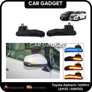 Toyota Vellfire / Alphard 30 Series Dynamic LED Turn Signal Light Side Mirror Lamp Indicator 2015-2023 GGH30 AGH30 AH30 Car Gadget