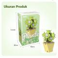 Pot Sukulen Bunga DIY Lego / Mainan Kreatif Ruang Dekorasi Buket / Tanaman Kehidupan Abadi Hadiah Gadis / Partikel Kecil Blok Bangunan. 